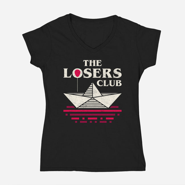 The Unpopular Club-Womens-V-Neck-Tee-sachpica