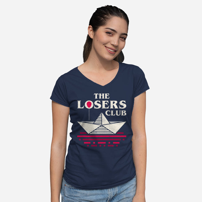 The Unpopular Club-Womens-V-Neck-Tee-sachpica