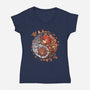 Autumn Season-Womens-V-Neck-Tee-Vallina84
