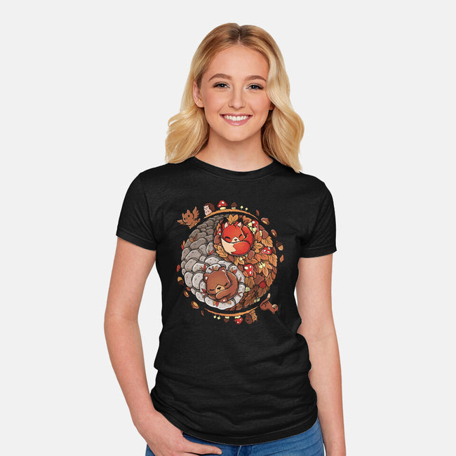 Autumn Season-Womens-Fitted-Tee-Vallina84