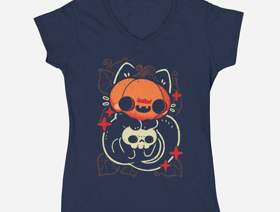 Cute Pumpkin Head Cat