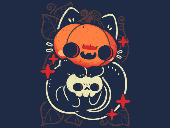 Cute Pumpkin Head Cat