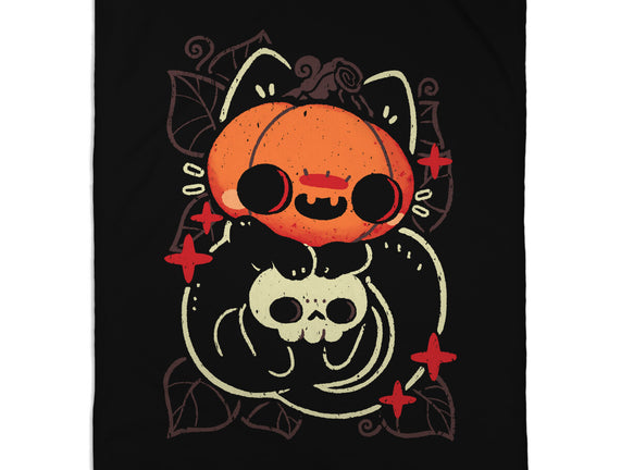 Cute Pumpkin Head Cat