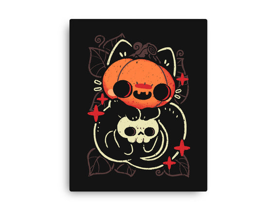 Cute Pumpkin Head Cat