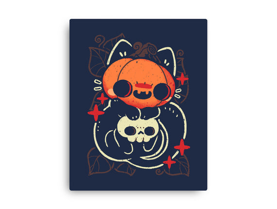 Cute Pumpkin Head Cat