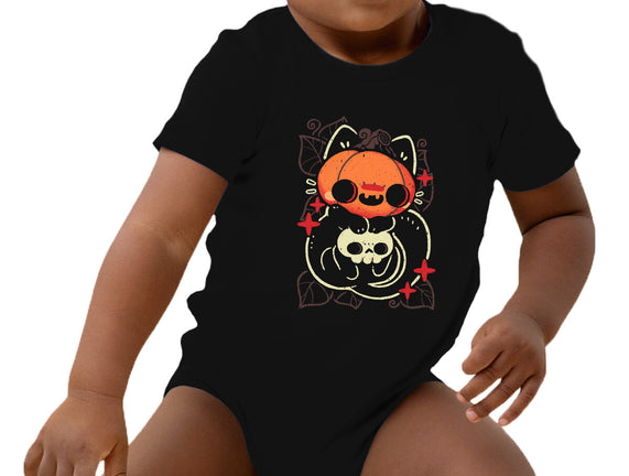 Cute Pumpkin Head Cat