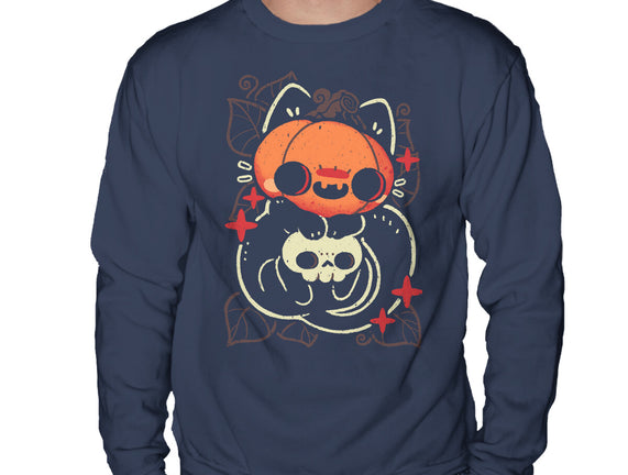 Cute Pumpkin Head Cat