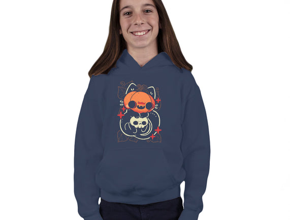 Cute Pumpkin Head Cat