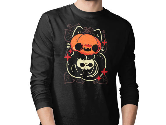 Cute Pumpkin Head Cat