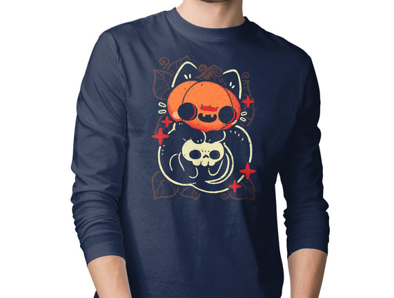 Cute Pumpkin Head Cat