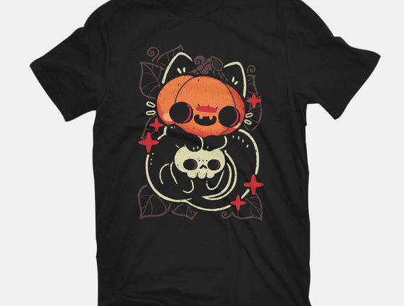 Cute Pumpkin Head Cat