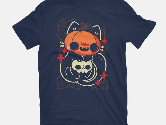 Cute Pumpkin Head Cat
