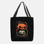 Cute Pumpkin Head Cat-None-Basic Tote-Bag-xMorfina