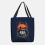 Cute Pumpkin Head Cat-None-Basic Tote-Bag-xMorfina