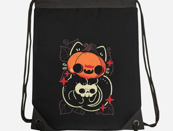 Cute Pumpkin Head Cat