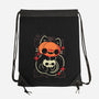 Cute Pumpkin Head Cat-None-Drawstring-Bag-xMorfina