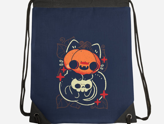 Cute Pumpkin Head Cat