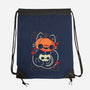 Cute Pumpkin Head Cat-None-Drawstring-Bag-xMorfina
