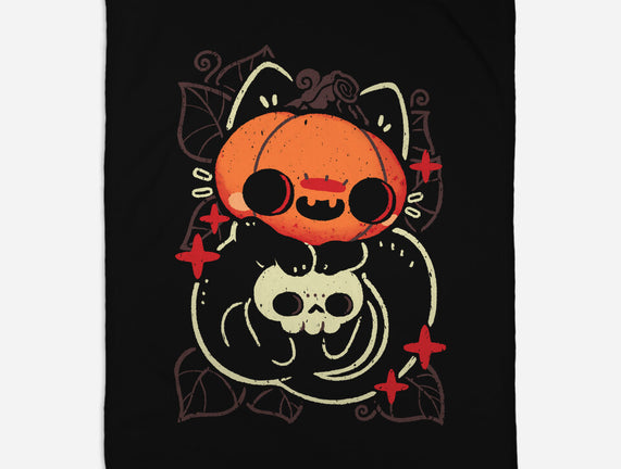 Cute Pumpkin Head Cat