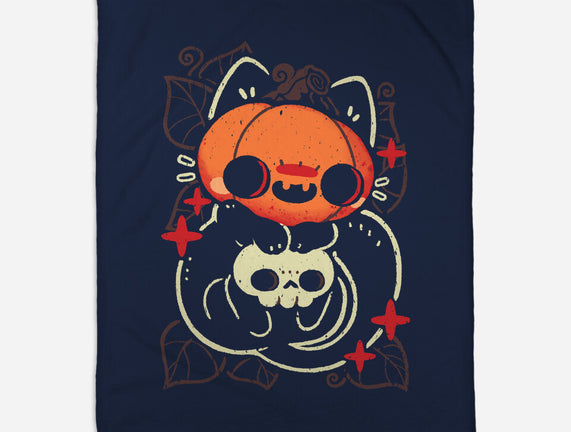 Cute Pumpkin Head Cat