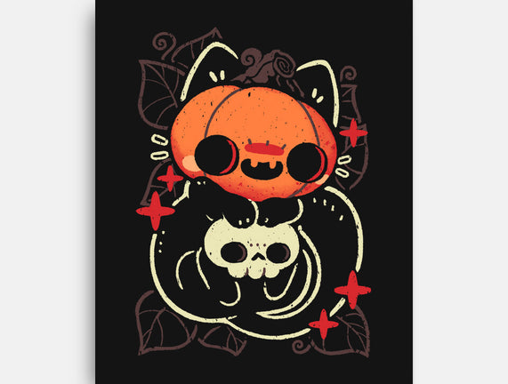 Cute Pumpkin Head Cat