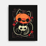Cute Pumpkin Head Cat-None-Stretched-Canvas-xMorfina