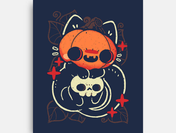 Cute Pumpkin Head Cat