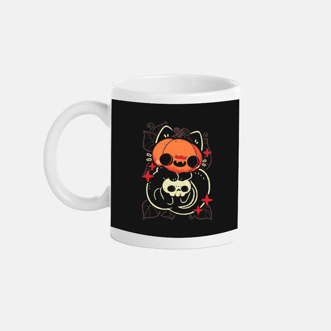 Cute Pumpkin Head Cat-None-Mug-Drinkware-xMorfina