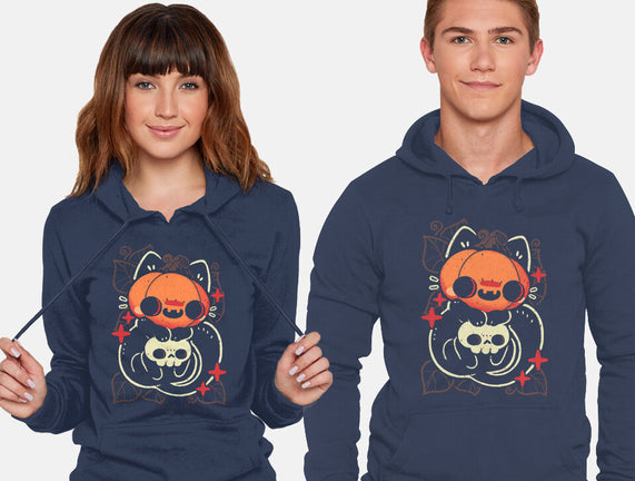 Cute Pumpkin Head Cat