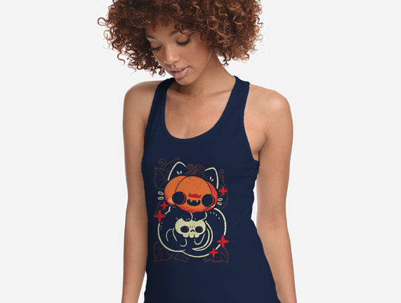 Cute Pumpkin Head Cat