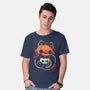 Cute Pumpkin Head Cat-Mens-Basic-Tee-xMorfina