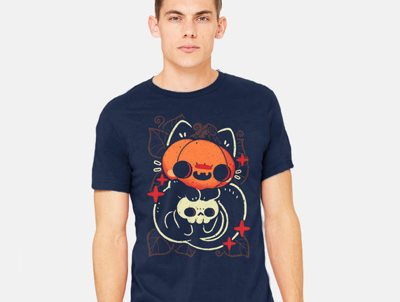 Cute Pumpkin Head Cat