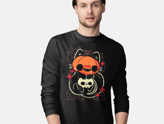Cute Pumpkin Head Cat