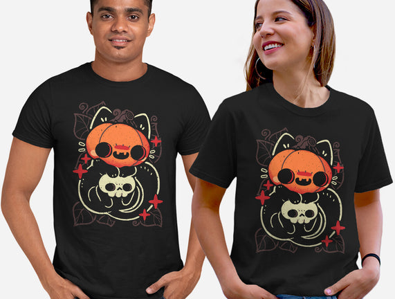 Cute Pumpkin Head Cat