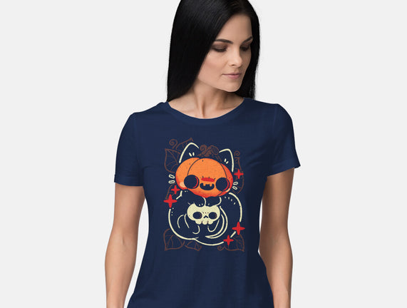 Cute Pumpkin Head Cat