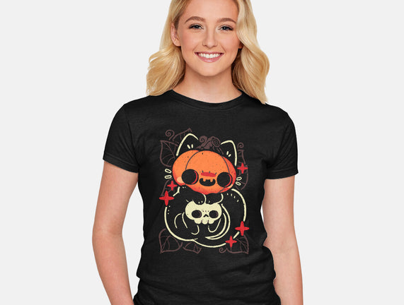 Cute Pumpkin Head Cat