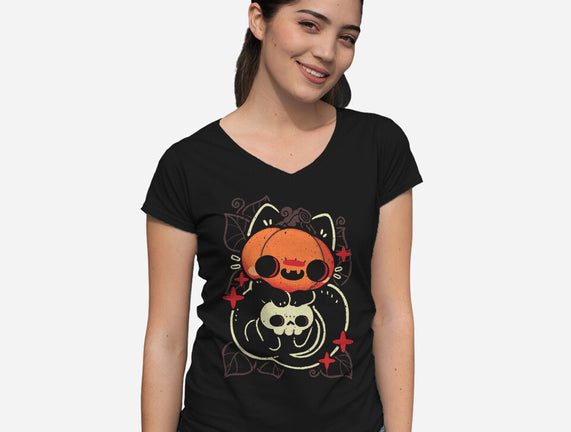 Cute Pumpkin Head Cat