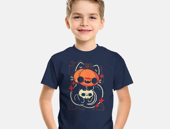 Cute Pumpkin Head Cat