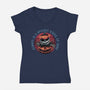 Spooky State Of Mind-Womens-V-Neck-Tee-glitchygorilla