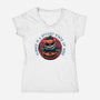 Spooky State Of Mind-Womens-V-Neck-Tee-glitchygorilla