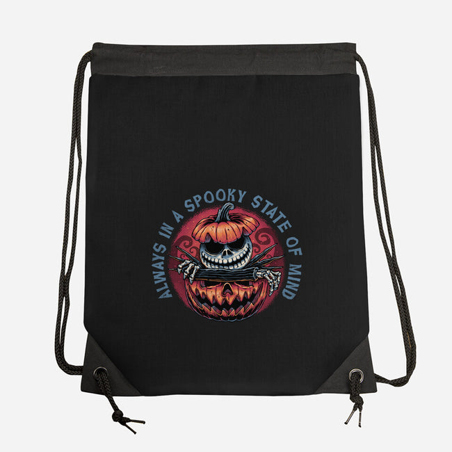 Spooky State Of Mind-None-Drawstring-Bag-glitchygorilla