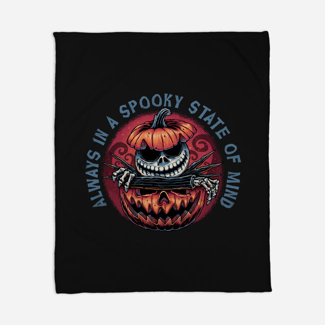 Spooky State Of Mind-None-Fleece-Blanket-glitchygorilla