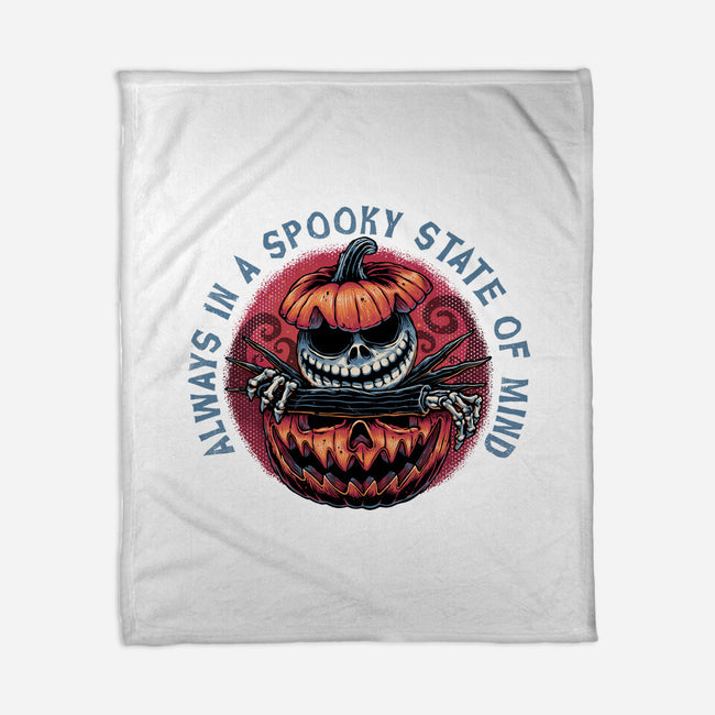 Spooky State Of Mind-None-Fleece-Blanket-glitchygorilla