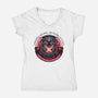 Connecting Minds Uniting Worlds-Womens-V-Neck-Tee-glitchygorilla