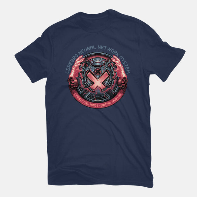 Connecting Minds Uniting Worlds-Mens-Basic-Tee-glitchygorilla
