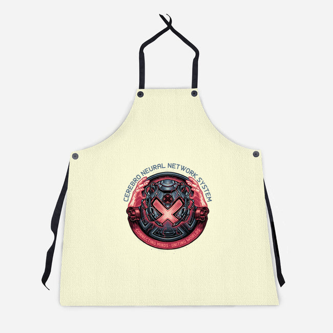 Connecting Minds Uniting Worlds-Unisex-Kitchen-Apron-glitchygorilla