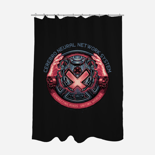 Connecting Minds Uniting Worlds-None-Polyester-Shower Curtain-glitchygorilla