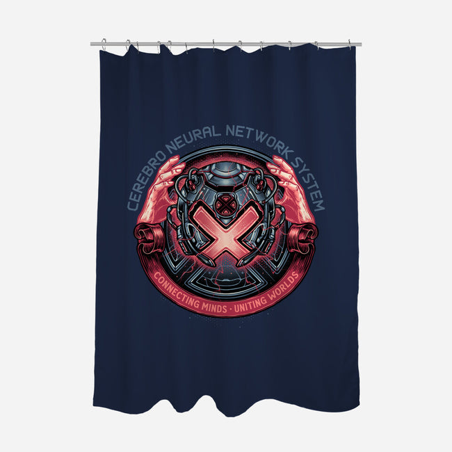 Connecting Minds Uniting Worlds-None-Polyester-Shower Curtain-glitchygorilla