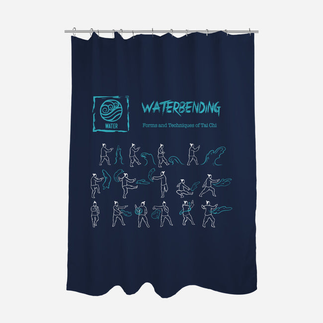 Waterbending-None-Polyester-Shower Curtain-Gleydson Barboza