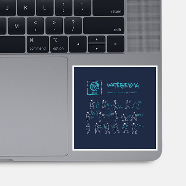 Waterbending-None-Glossy-Sticker-Gleydson Barboza